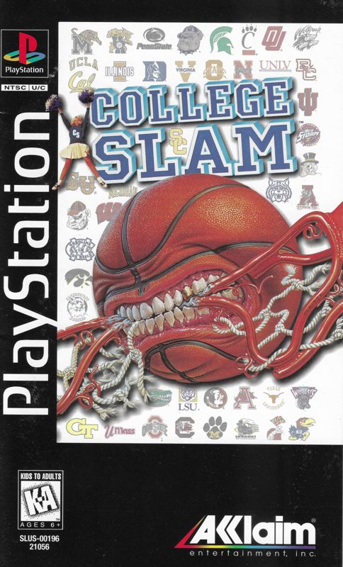 College Slam box art for Playstation